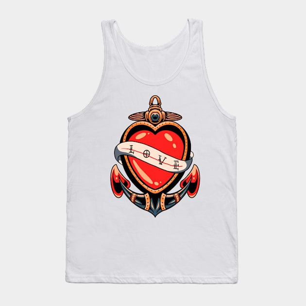 love and anchor tattoo Tank Top by donipacoceng